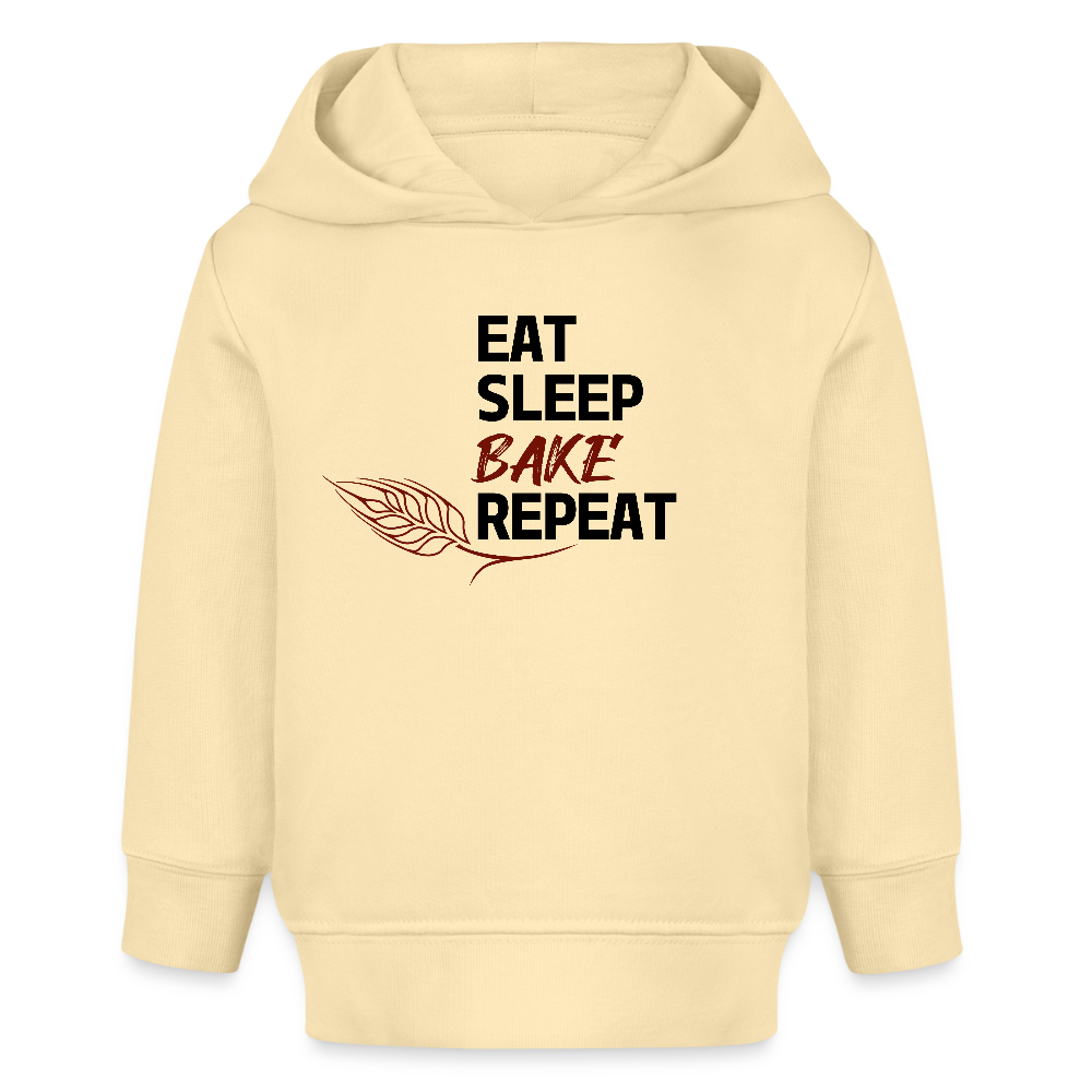 BROTHoodie Kleinkinder Eat-Sleep-Bake-Repeat - Creme