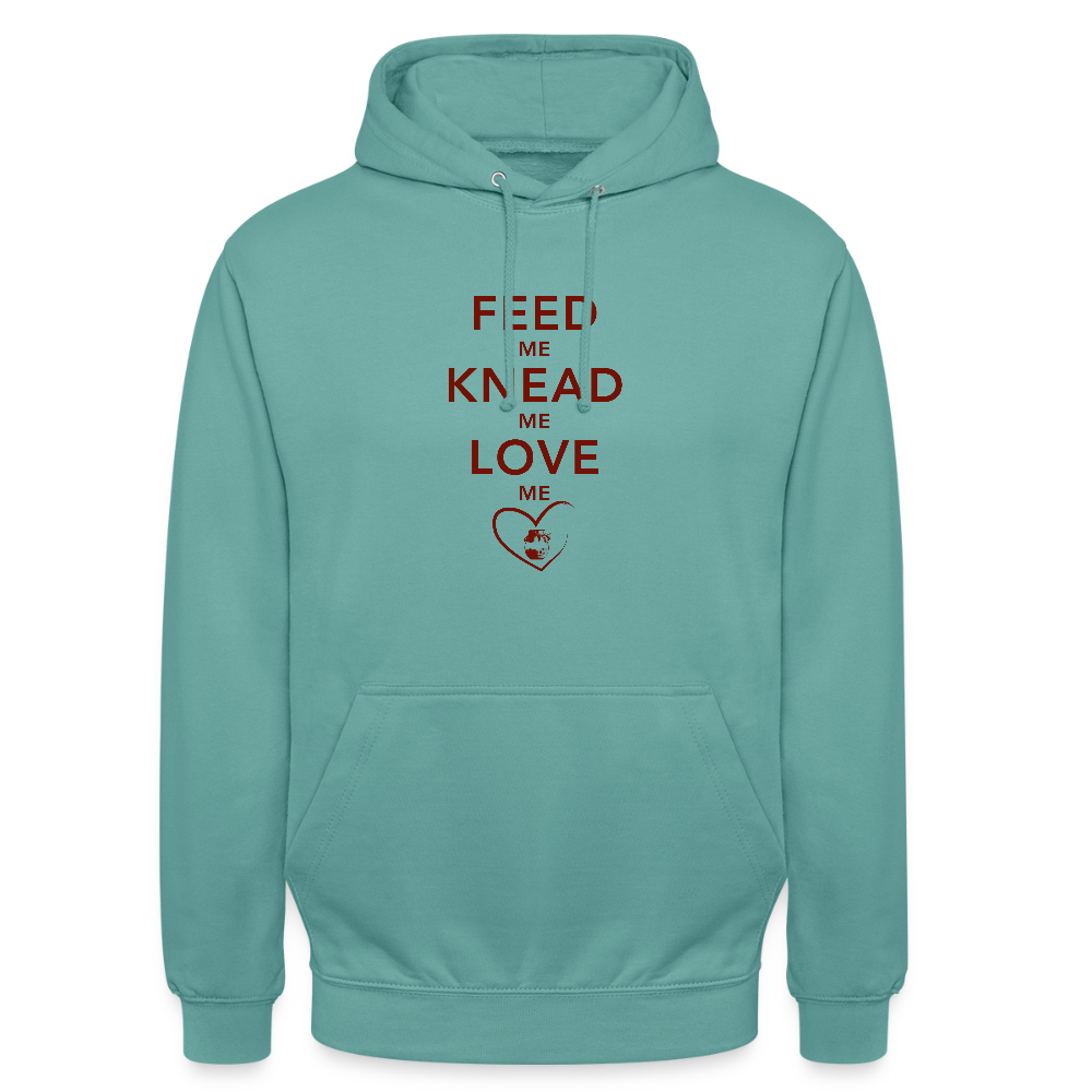 BROTHoodie Feed me hell - Pastelltürkis