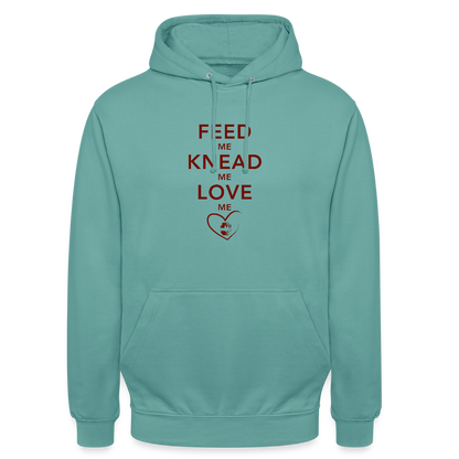 BROTHoodie Feed me hell - Pastelltürkis