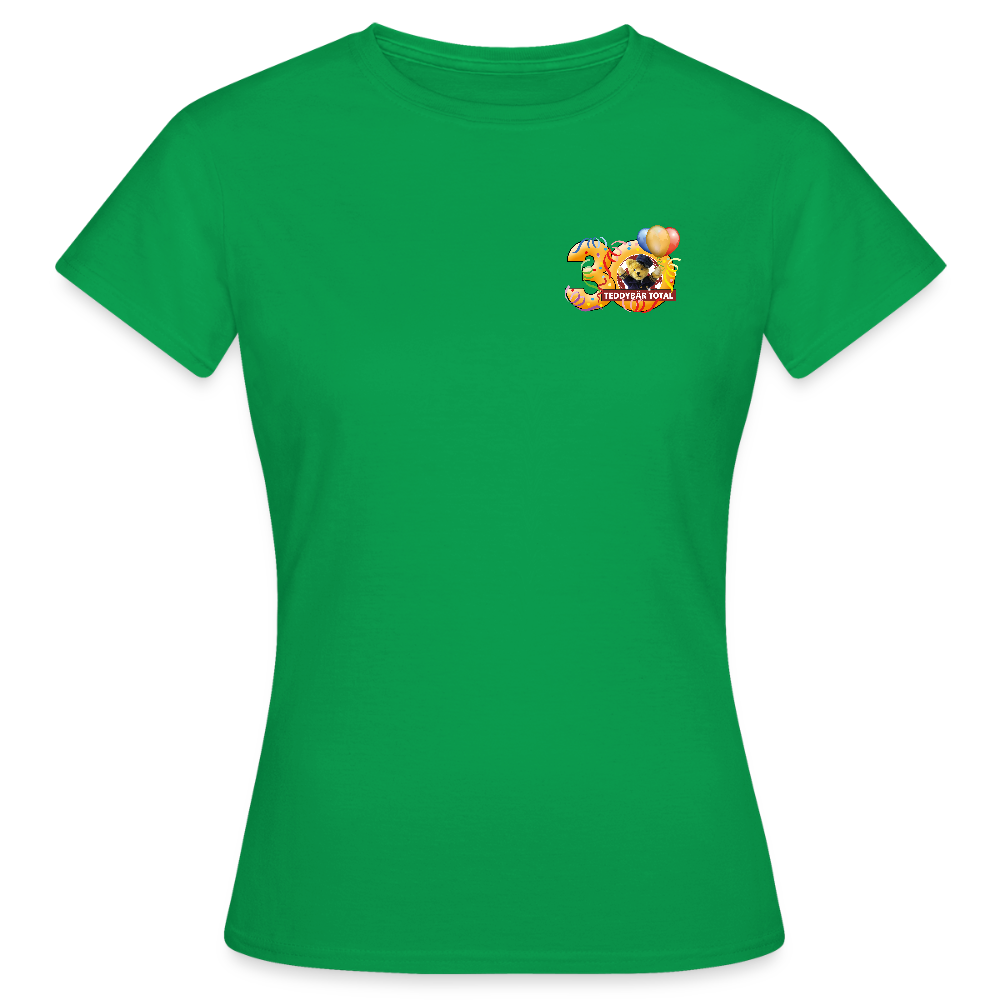 Frauen-T-Shirt 30 Jahre TEDDYBÄR TOTAL klein - Kelly Green
