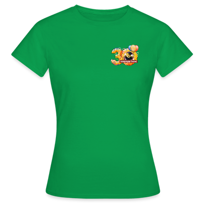 Frauen-T-Shirt 30 Jahre TEDDYBÄR TOTAL klein - Kelly Green