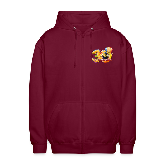 Hoodie-Jacke 30 Jahre TEDDYBÄR TOTAL - Bordeaux