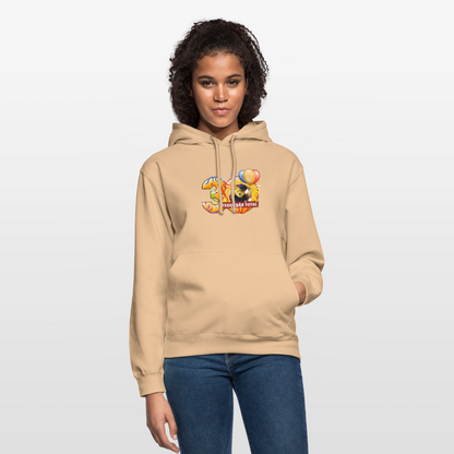 Unisex-Hoodie 30 Jahre TEDDYBÄR TOTAL groß - Pfirsich