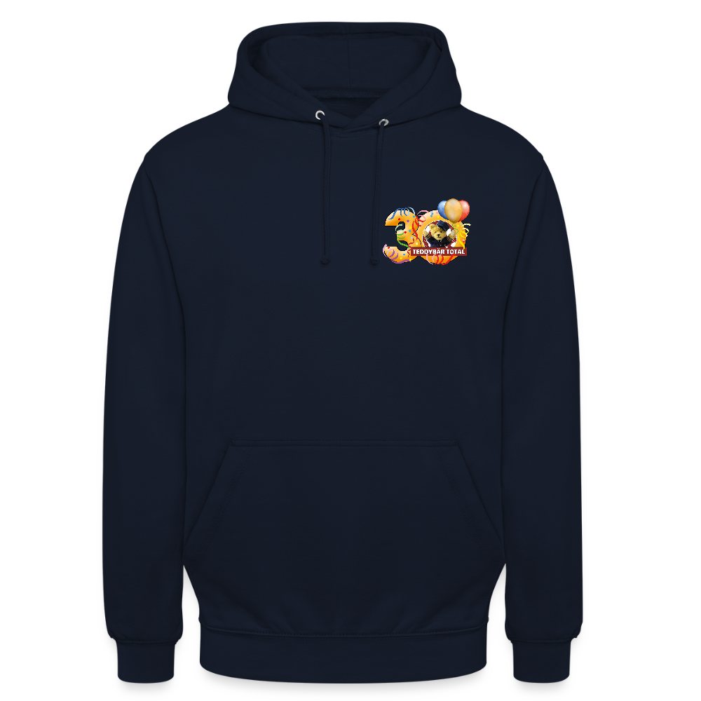 Unisex-Hoodie 30 Jahre TEDDYBÄR TOTAL klein - Navy