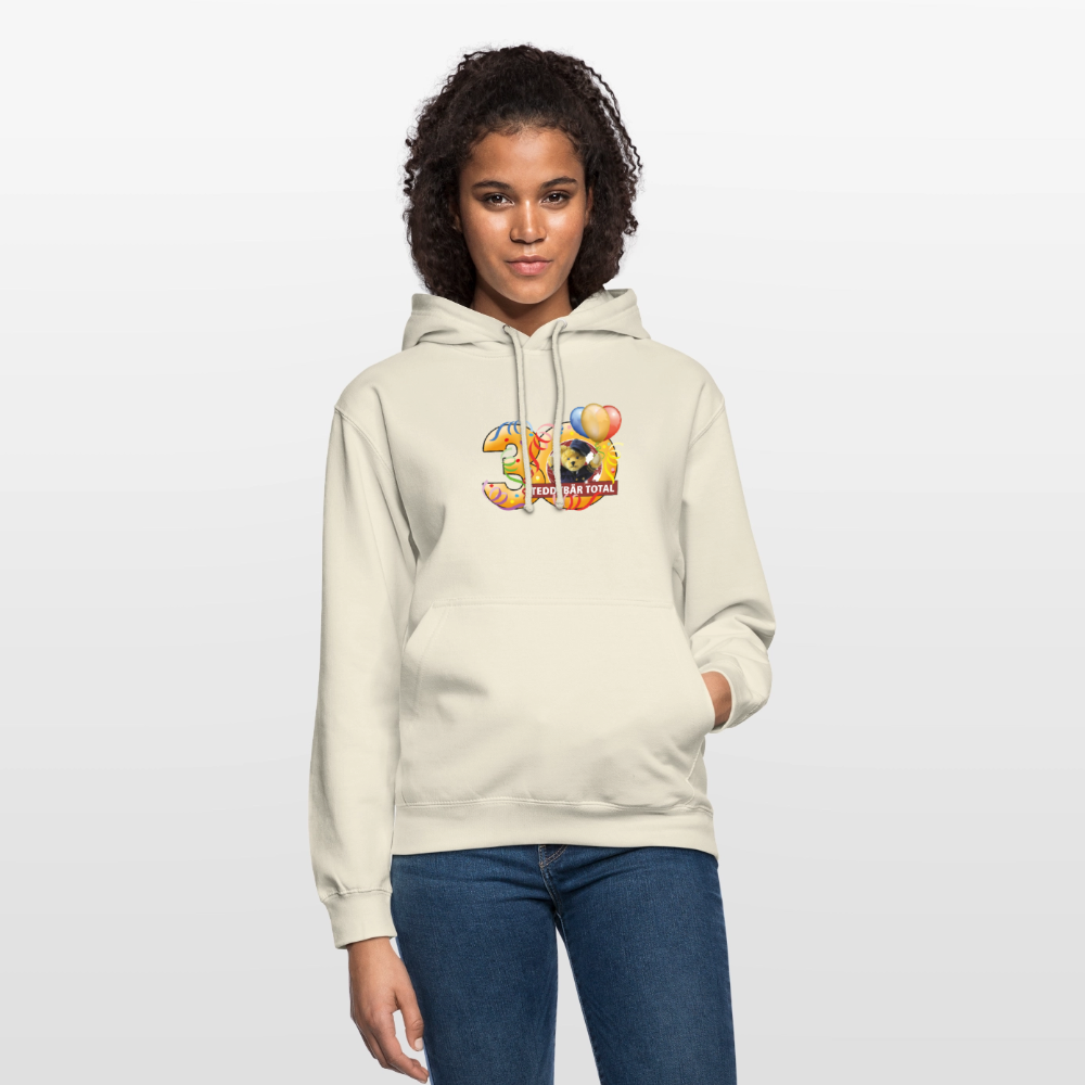 Unisex-Hoodie 30 Jahre TEDDYBÄR TOTAL groß - Vanille-Milchshake