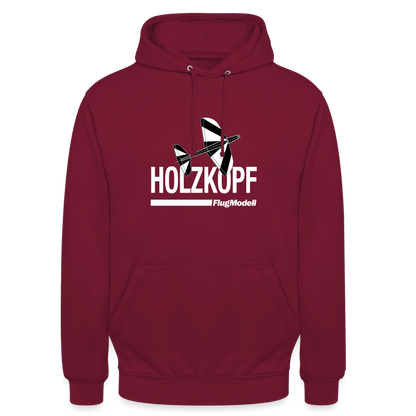 Hoodie Holzkopf dunkel - Bordeaux