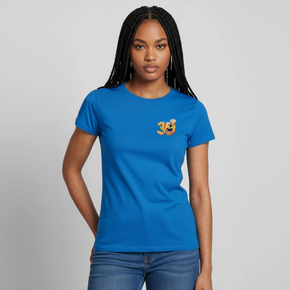 Frauen-T-Shirt 30 Jahre TEDDYBÄR TOTAL klein - Royalblau