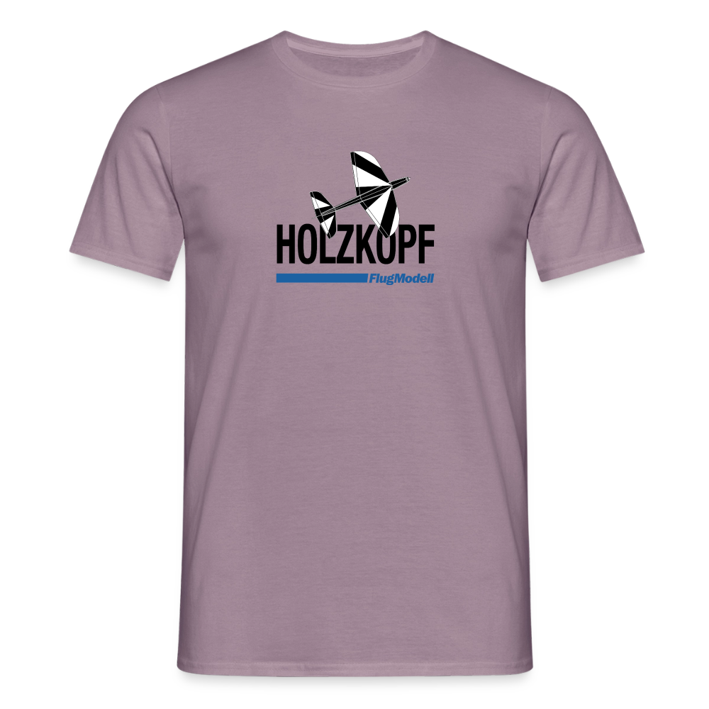 T-Shirt Holzkopf hell - Lilagrau 