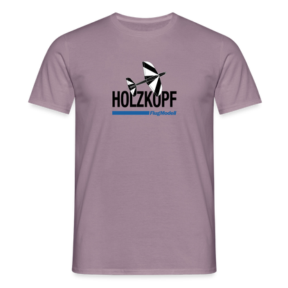 T-Shirt Holzkopf hell - Lilagrau 