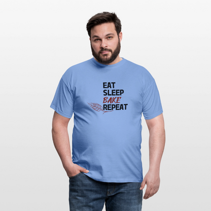BROTShirt Eat-Sleep-Bake-Repeat Ähre - carolina blue