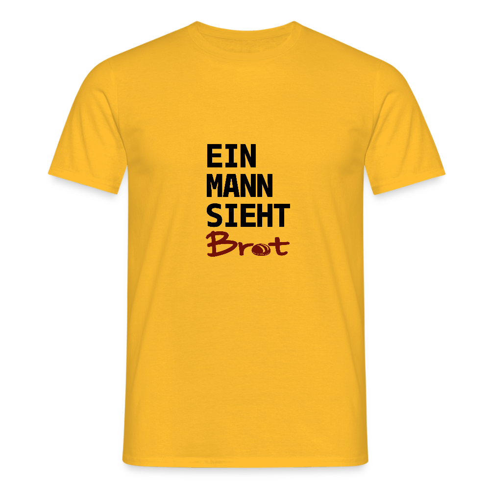 BROTShirt Ein Mann sieht BROT - Gelb