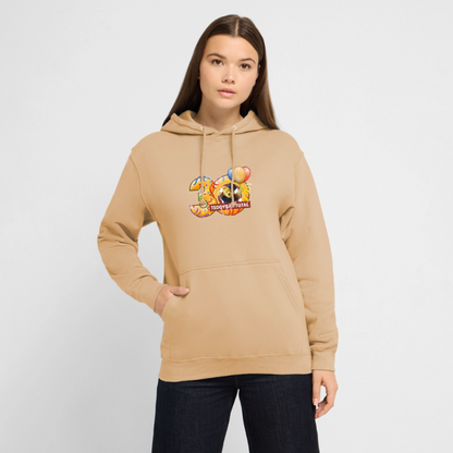Unisex-Hoodie 30 Jahre TEDDYBÄR TOTAL groß - Pfirsich
