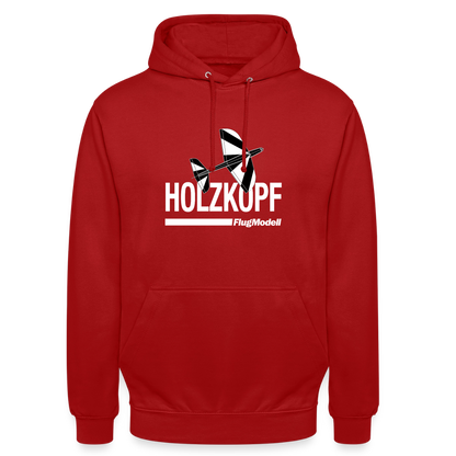 Hoodie Holzkopf dunkel - Rot