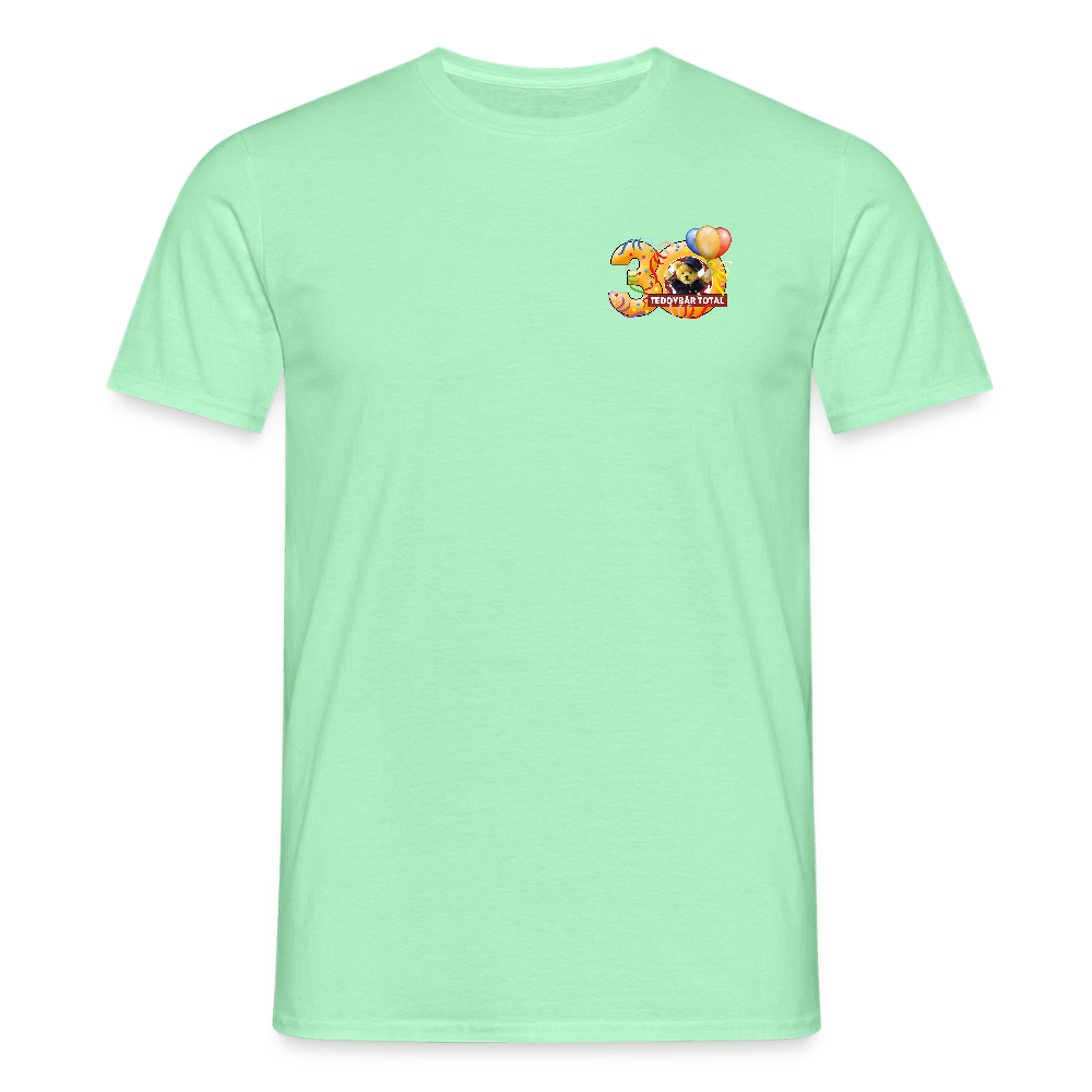 Unisex-T-Shirt 30 Jahre TEDDYBÄR TOTAL klein - Mintgrün