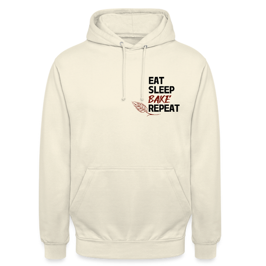 BROTHoodie Unisex Eat-Sleep-Bake-Repeat pur - Vanille-Milchshake