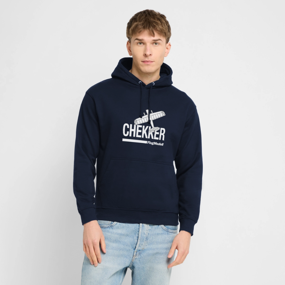 Hoodie Chekker dunkel - Navy