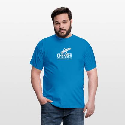 T-Shirt Chekker dunkel - Royalblau