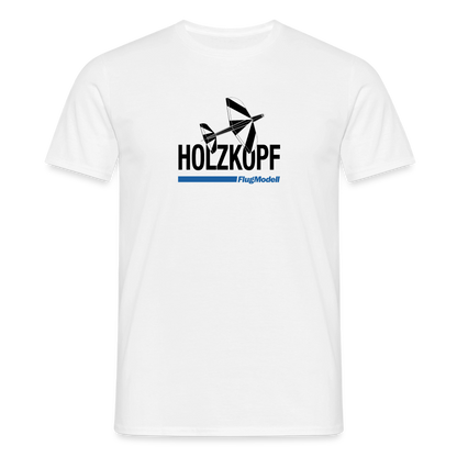 T-Shirt Holzkopf hell - Weiß