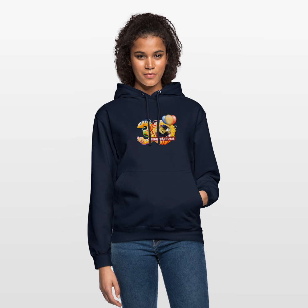 Unisex-Hoodie 30 Jahre TEDDYBÄR TOTAL groß - Navy