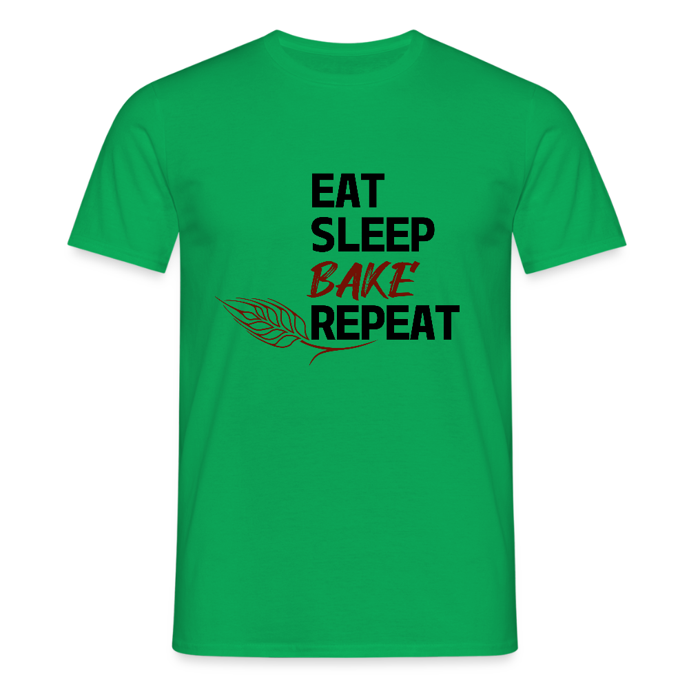 BROTShirt Eat-Sleep-Bake-Repeat Ähre - Kelly Green
