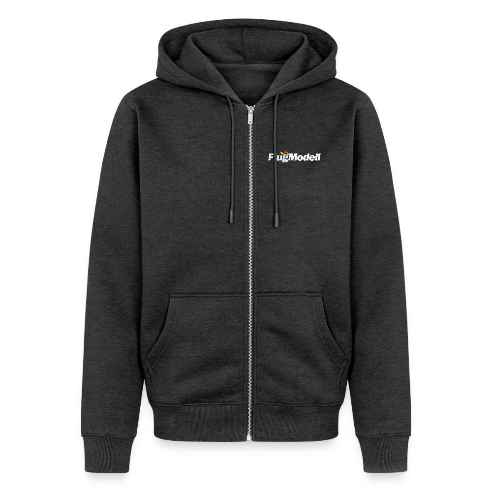Hoodiejacke FlugModell dunkel - Anthrazit meliert