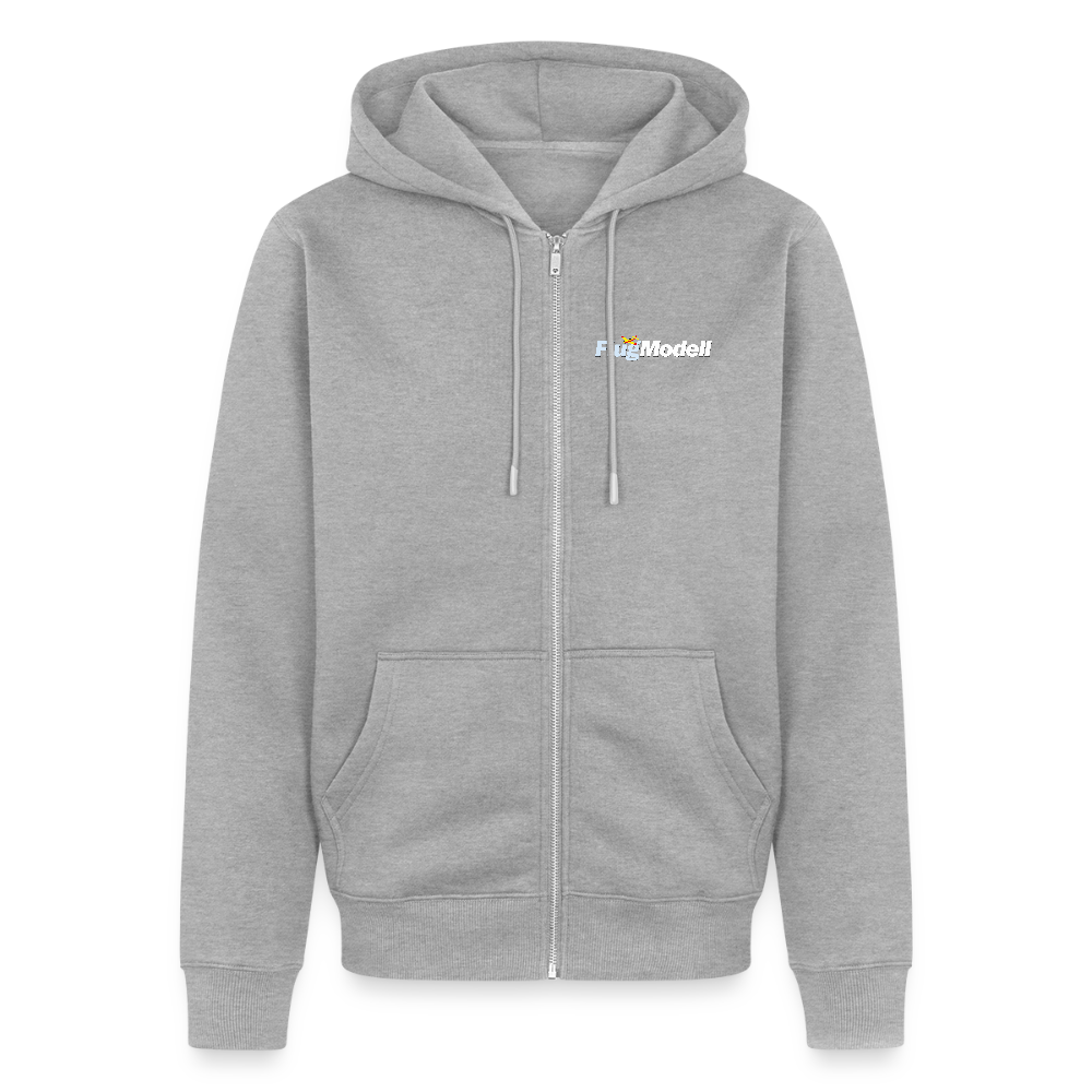 Hoodiejacke FlugModell dunkel - Grau meliert