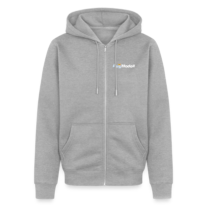 Hoodiejacke FlugModell dunkel - Grau meliert
