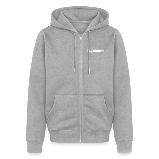 Hoodiejacke FlugModell dunkel - Grau meliert