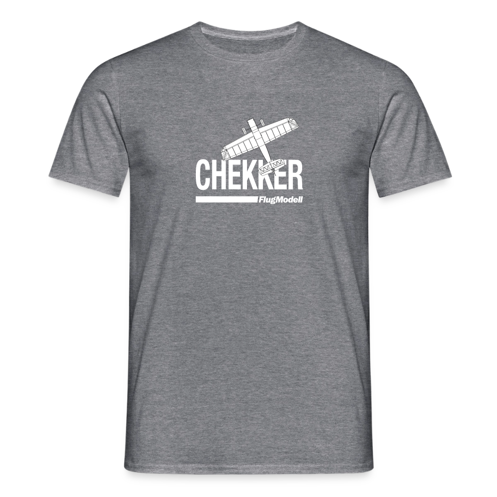 T-Shirt Chekker dunkel - Graphit meliert