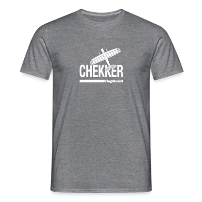 T-Shirt Chekker dunkel - Graphit meliert
