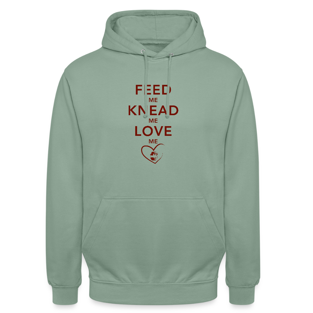 BROTHoodie Feed me hell - Graugrün