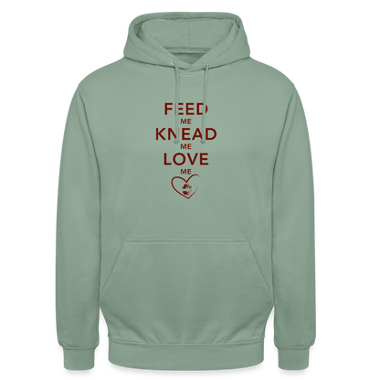 BROTHoodie Feed me hell - Graugrün