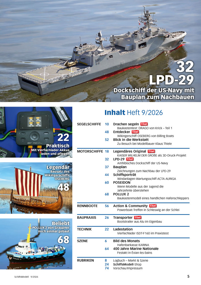 SchiffsModell – Ausgabe 09/2026